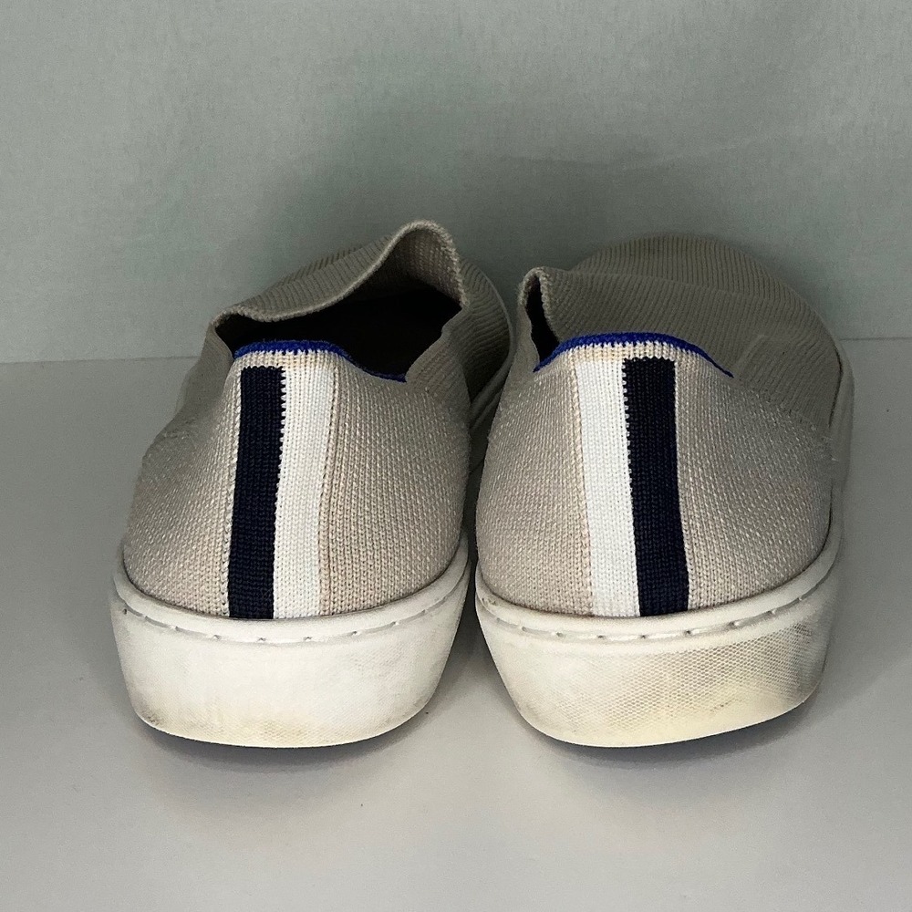 Rothy's Womens Slip On Sneakers Beige Knit 8 Washable Ethical Sustainable Casual - Picture 4 of 9